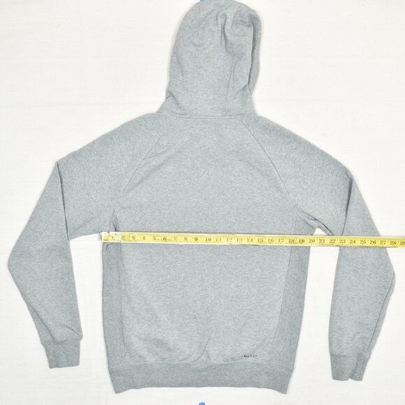 Jordan Air Men's Pullover Hoodie Long Sleeve Solid Dri Fit Cotton Gray Size S - Picture 4 of 8
